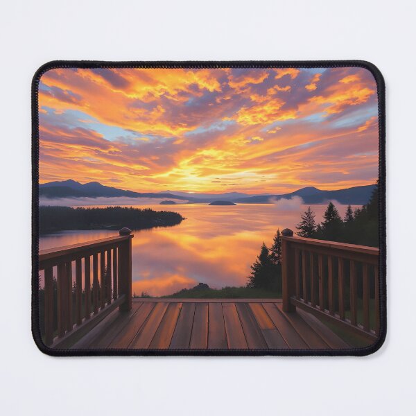 Item preview, Sunset on the lake designed and sold by ARabbitHole.