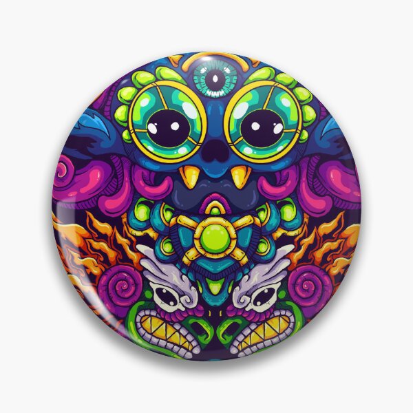 Item preview, Trippy Cosmic Beast and Twin Dragon Illustration designed and sold by koyung500Store.