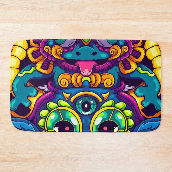 Item preview, Trippy Cosmic Beast and Twin Dragon Illustration designed and sold by koyung500Store.
