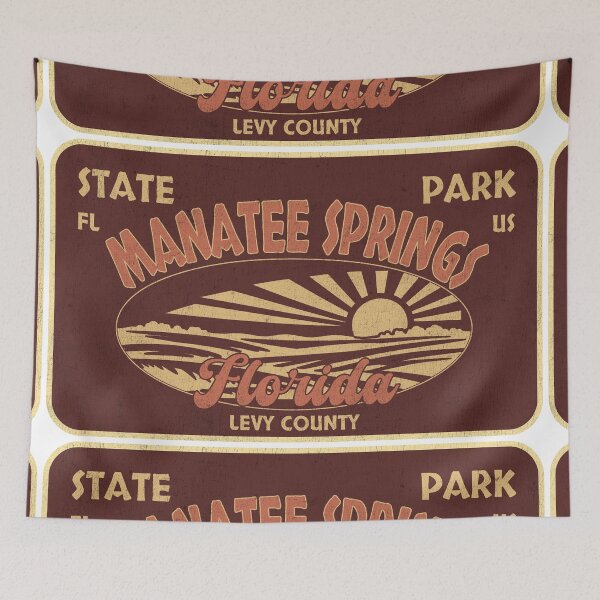 Item preview, Manatee Springs State Park, Levy County, Florida, badge design designed and sold by Wanderful-roads.
