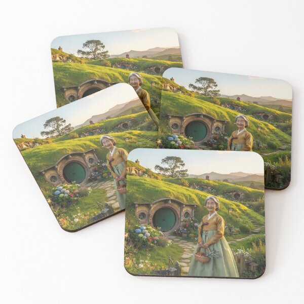 Item preview, Tea Time in the Shire: A Hanbok's Visit to Hobbiton designed and sold by SOOstudio73.