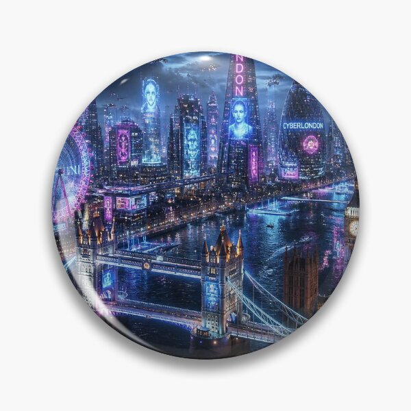 Item preview, London 2150 | Cyberpunk Thames | Futuristic Skyline designed and sold by NSAstore.