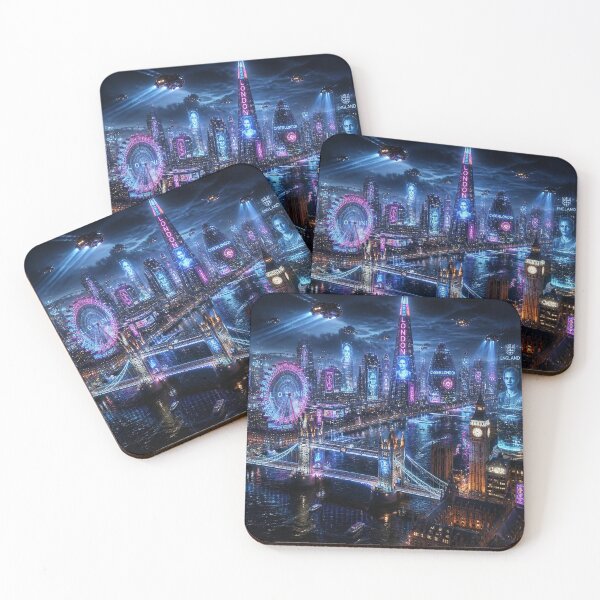 Item preview, London 2150 | Cyberpunk Thames | Futuristic Skyline designed and sold by NSAstore.