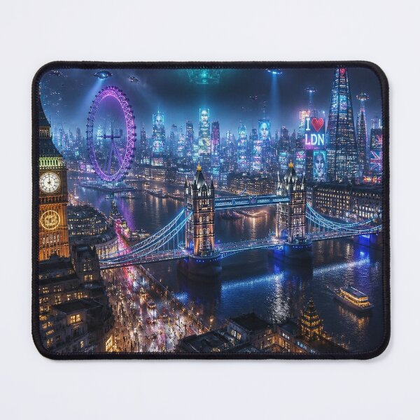 Item preview, London 2150 | Cyberpunk Thames | Futuristic Skyline designed and sold by NSAstore.