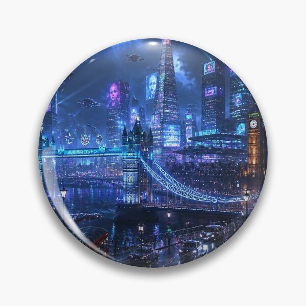 Item preview,  London 2150 | Cyberpunk Thames | Futuristic Skyline designed and sold by NSAstore.
