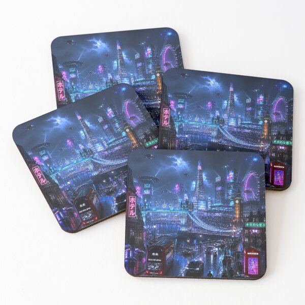 Item preview,  London 2150 | Cyberpunk Thames | Futuristic Skyline designed and sold by NSAstore.