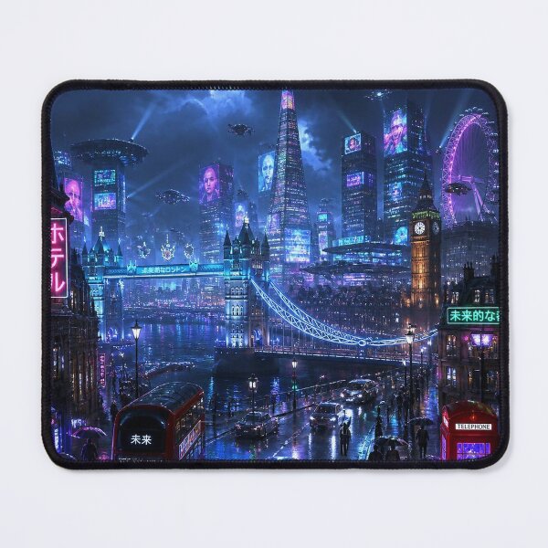 Item preview, London 2150 | Cyberpunk Thames | Futuristic Skyline designed and sold by NSAstore.