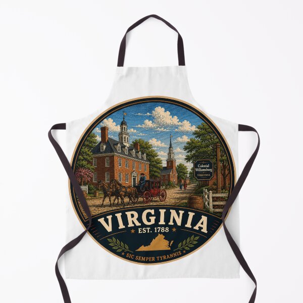 Item preview, Virginia Retro State Badge – Vintage Travel Graphic designed and sold by Mac Sketches.