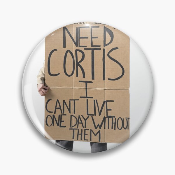 Item preview, Cortis Martin Holding Need Cortis Homeless Sign designed and sold by Greatbluewhale3.