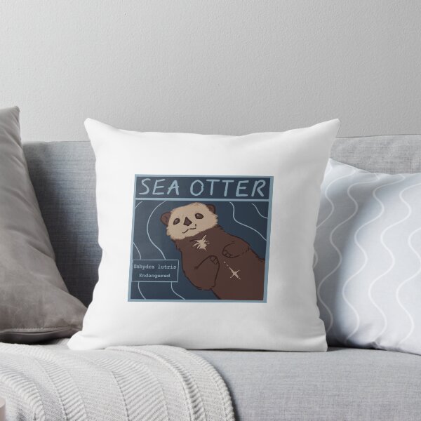 Item preview, Sea otter square designed and sold by Friends of Wolves.