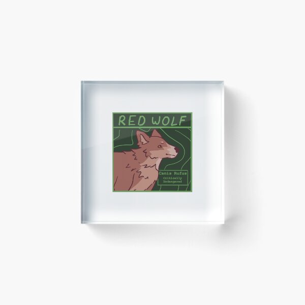 Item preview, Red Wolf Square designed and sold by Friends of Wolves.
