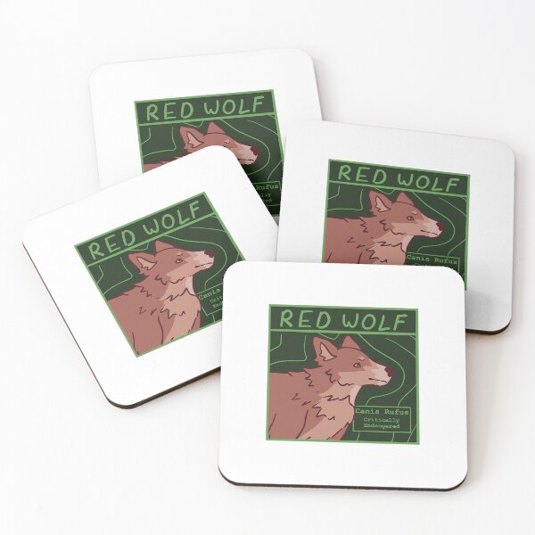 Item preview, Red Wolf Square designed and sold by Friends of Wolves.