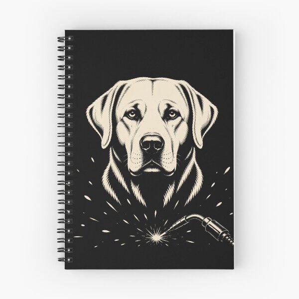 Item preview, Labrador Retriever Welder – Welding Dog Vintage Line Art designed and sold by RusticMeadow.