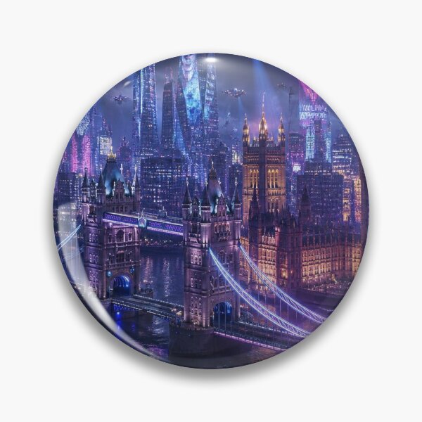 Item preview,  London 2150 | Cyberpunk Thames | Futuristic Skyline designed and sold by NSAstore.