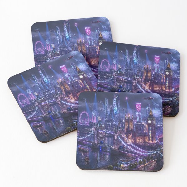 Item preview,  London 2150 | Cyberpunk Thames | Futuristic Skyline designed and sold by NSAstore.