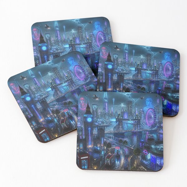 Item preview, London 2150 | Cyberpunk Thames | Futuristic Skyline designed and sold by NSAstore.