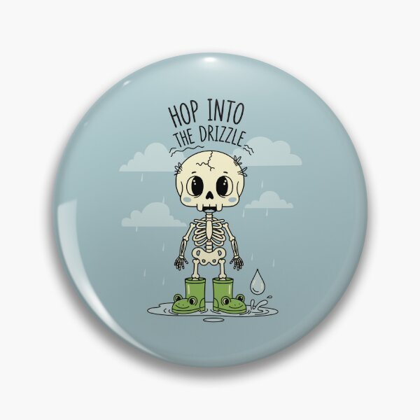 Item preview, Cute Skeleton in Frog Rain Boots Hop into the Drizzle Kawaii Spooky Season designed and sold by Amir Faysal.