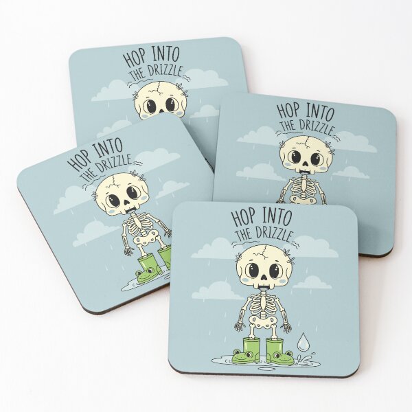 Item preview, Cute Skeleton in Frog Rain Boots Hop into the Drizzle Kawaii Spooky Season designed and sold by Amir Faysal.