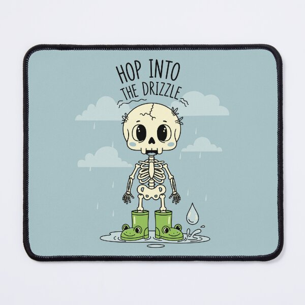 Item preview, Cute Skeleton in Frog Rain Boots Hop into the Drizzle Kawaii Spooky Season designed and sold by Amir Faysal.