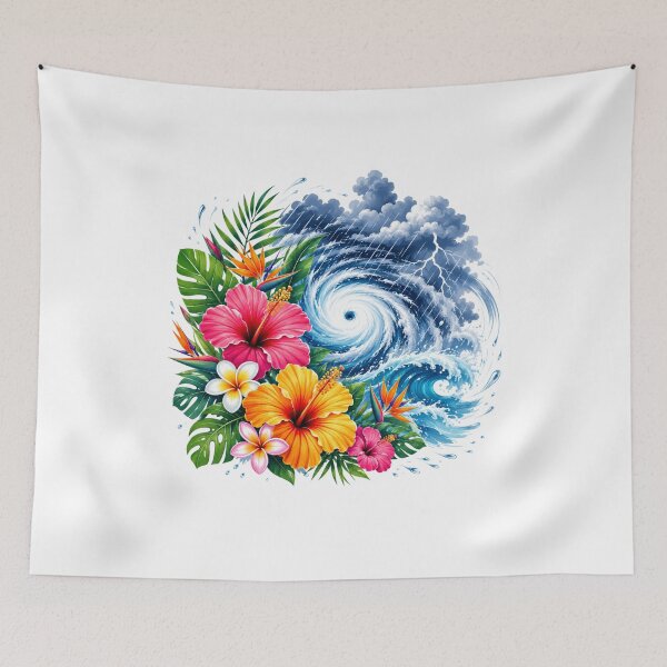 Item preview, Tropical Flowers with Storm Erin designed and sold by inkflair2.