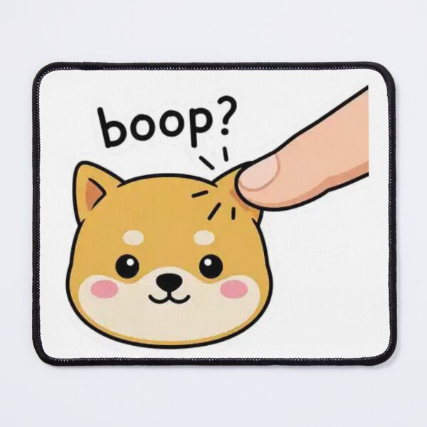 Item preview, Cute Shiba Inu Boop – Adorable Kawaii Dog Nose Boop Cartoon Illustration for Pet Lovers designed and sold by Charonde.