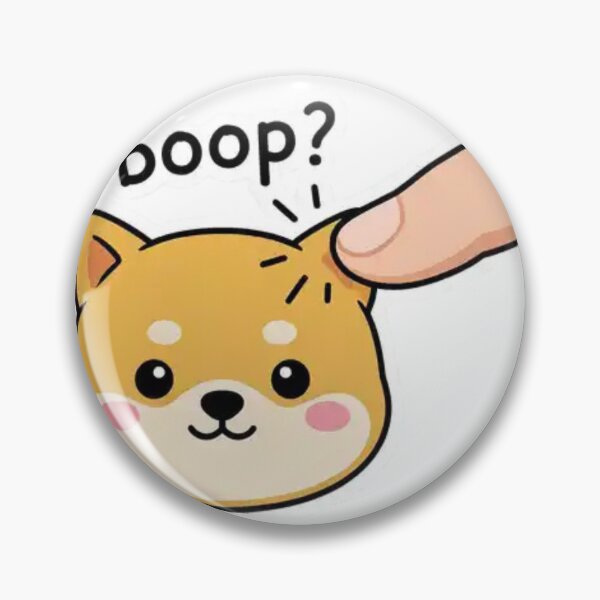 Item preview, Cute Shiba Inu Boop – Adorable Kawaii Dog Nose Boop Cartoon Illustration for Pet Lovers designed and sold by Charonde.