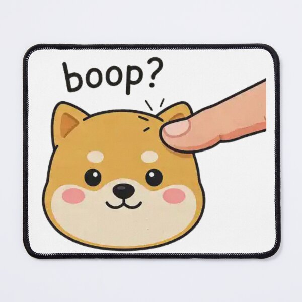 Item preview, Funny Boop Shiba Puppy – Cute Kawaii Dog Cartoon Sticker Design for Animal Lovers designed and sold by Charonde.