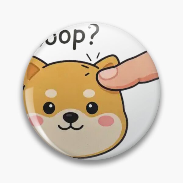 Item preview, Funny Boop Shiba Puppy – Cute Kawaii Dog Cartoon Sticker Design for Animal Lovers designed and sold by Charonde.