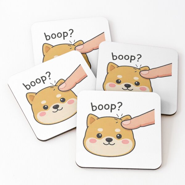 Item preview, Funny Boop Shiba Puppy – Cute Kawaii Dog Cartoon Sticker Design for Animal Lovers designed and sold by Charonde.