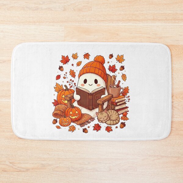 Item preview, Cozy Ghost Reading Books Coffee Spooky Halloween Book Lover Fall  designed and sold by HalloweenGift.
