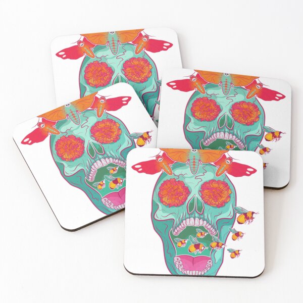 Item preview, Skull Flower Floral designed and sold by kentkaneArt.