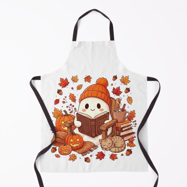Item preview, Cozy Ghost Reading Books Coffee Spooky Halloween Book Lover Fall designed and sold by HalloweenGift.