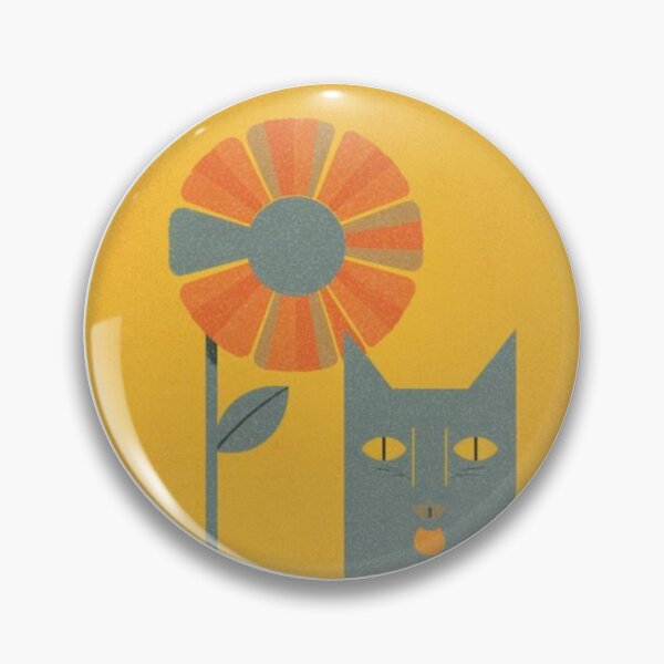 Item preview, Peekaboo Cat and Retro Flower designed and sold by mellow-koko.