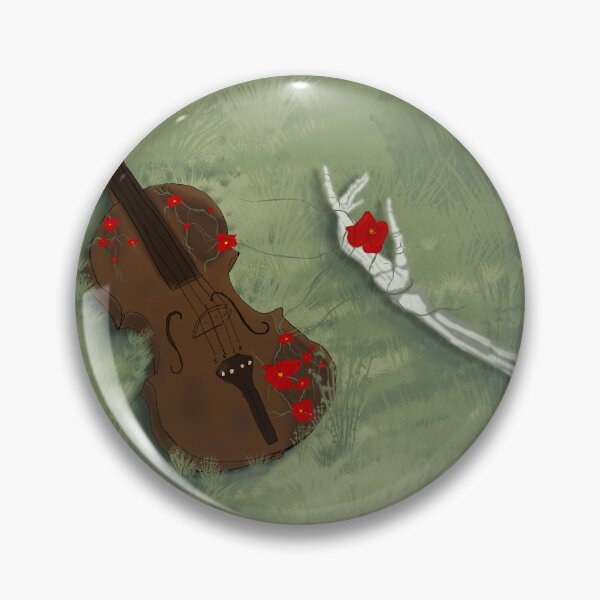 Item preview, Echo of the Last Melody | Violin Illustration with Red Orchids designed and sold by Astral-AL.