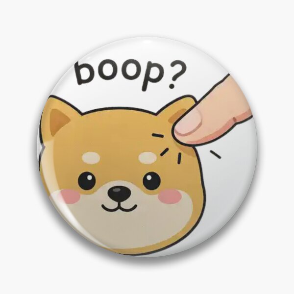 Item preview, Boop My Shiba – Cute Cartoon Dog Face Illustration with Kawaii Animal Style designed and sold by Charonde.