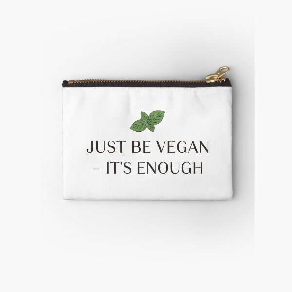 Item preview, Just Be Vegan Its Enough Fresh Basil Leaf Plant Based Lifestyle designed and sold by Amir Faysal.