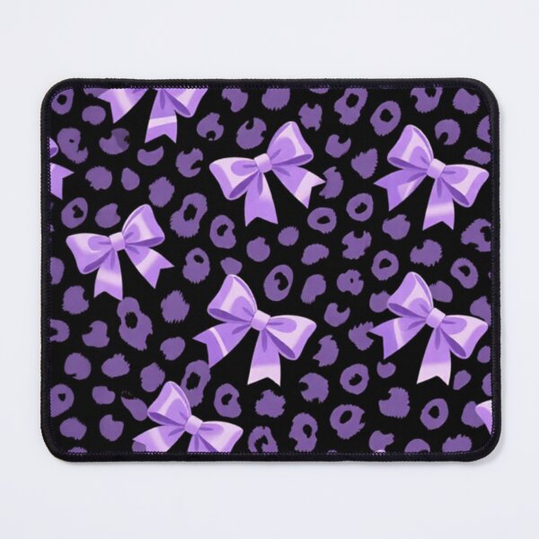 Item preview, Midnight Leopard & Lavender Bows | Luxury Fashion Pattern designed and sold by PrincessJStudio.