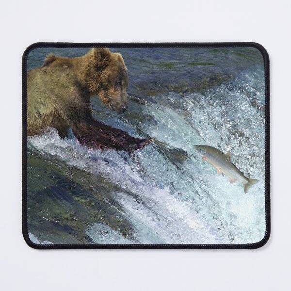 Item preview, Kodiak Brown Bear Fishing for Salmon- Alaska designed and sold by AlaskaExtreme.