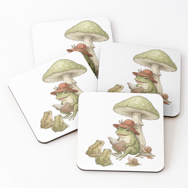 Item preview, Frog Reading Story to Friends Cottagecore designed and sold by raedattia.