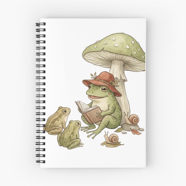 Item preview, Frog Reading Story to Friends Cottagecore designed and sold by raedattia.