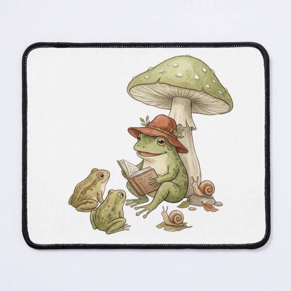 Item preview, Frog Reading Story to Friends Cottagecore designed and sold by raedattia.