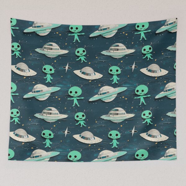 Item preview, Alien Paper Cut Outs designed and sold by calypso-designs.