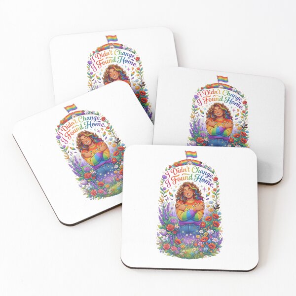 Item preview, I Didn't Change, I Found Home - Rainbow Pride Self-Love Illustration designed and sold by DesignsCreative.