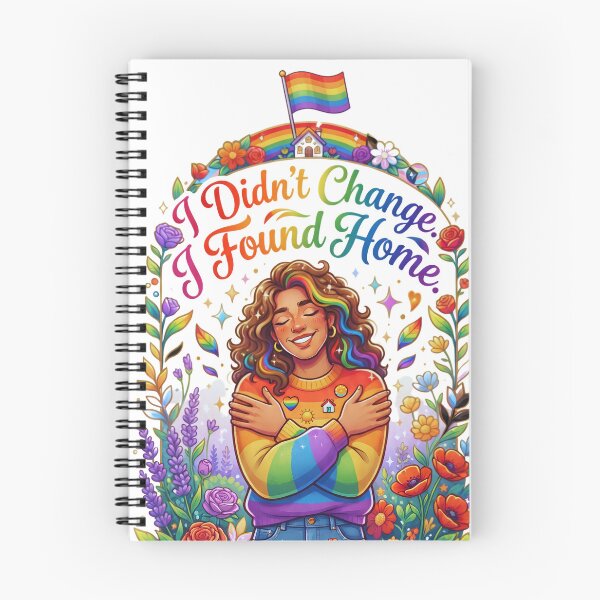 Item preview, I Didn't Change, I Found Home - Rainbow Pride Self-Love Illustration designed and sold by DesignsCreative.