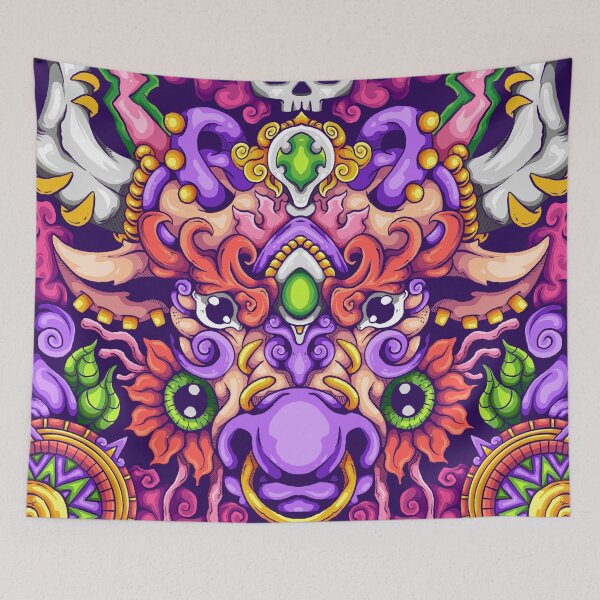 Item preview, Minotaur Spirit and Skull Illustration designed and sold by koyung500Store.