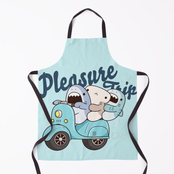 Item preview, Pleasure Ride Cute Sharks on Scooter T-Shirt | Funny Kawaii Shark Cartoon Design designed and sold by RajDeals.