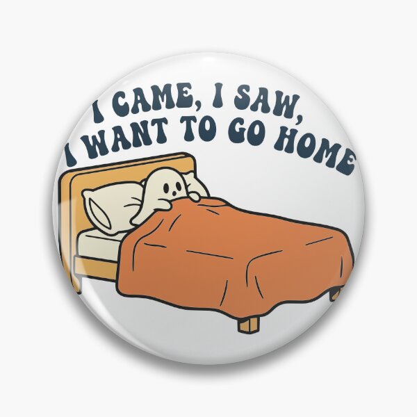 Item preview, "I Came I Saw I Want To Go Home" Funny Introvert Ghost - Cozy Spooky Meme - Homebody Halloween Art designed and sold by BestChoiceService.