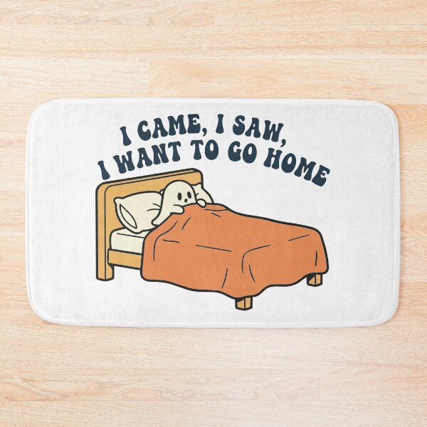 Item preview, "I Came I Saw I Want To Go Home" Funny Introvert Ghost - Cozy Spooky Meme - Homebody Halloween Art designed and sold by BestChoiceService.