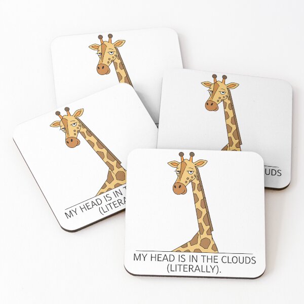 Item preview, Bored Giraffe Animal Face Long Neck Unamused Zoo Safari Humor designed and sold by Amir Faysal.