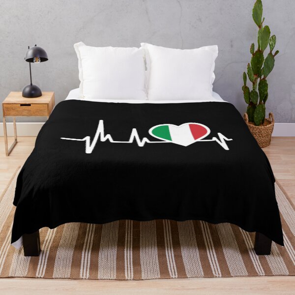 Item preview, Italian Flag Heartbeat Love Design designed and sold by GiaoCalonas.